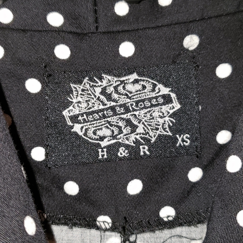 HEARTS & ROSES 1950's POLKA DOT DRESS - Picture 7 of 9